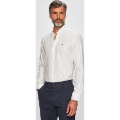 Tommy Hilfiger Tailored - Koszula. Białe koszule Tommy Hilfiger Tailored, bez wzorów, z bawełny, bez kołnierzyka, bez ramiączek. Za 299.90 zł.