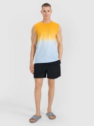 4F Spodenki casual męskie - czarne XL. Czarne szorty 4F, l, bez wzorów, z materiału, casualowe. W wyprzedaży za 39.99 zł.