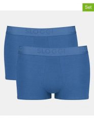 Sloggi Bokserki (2 pary) w kolorze niebieskim rozmiar: S. Niebieskie bokserki Sloggi, s, bez wzorów. Za 44.19 zł.