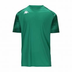 Koszulka Kappa Daverno. Zielone t-shirty sportowe Kappa, bez wzorów, bez ramiączek, na fitness i siłownię. Za 168.50 zł.