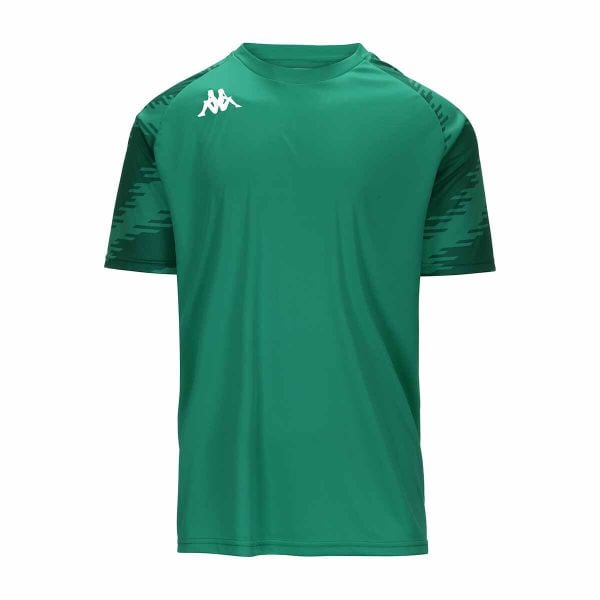 Koszulka Kappa Daverno. Zielone t-shirty sportowe Kappa, bez wzorów, bez ramiączek, na fitness i siłownię. Za 168.50 zł.
