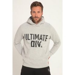 Męska Bluza z kapturem kaptur nadruk Ultimate kieszeń kangurka. Szare bluzy JAY-PI, m, bez wzorów, z bawełny, z kapturem. Za 343.99 zł.