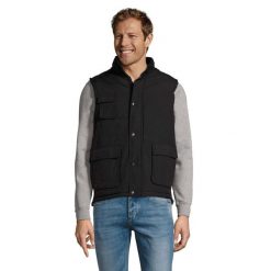Kurtka Unisex Dla Dorosłych Wells Ripstop. Czarne kurtki SOL'S, m, bez wzorów, bez kaptura. Za 285.99 zł.