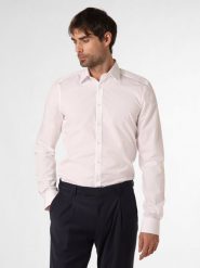 Finshley & Harding Koszula łatwa w prasowaniu z bardzo długim rękawem Mężczyźni Slim Fit Bawełna biały, 44. Białe koszule Finshley & Harding, m, bez wzorów, z bawełny, bez kołnierzyka, bez ramiączek. Za 179.95 zł.