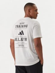 Adidas T-Shirt Category Training Graphic JM8976 Écru Regular Fit. T-shirty sportowe Adidas, bez wzorów, z bawełny, bez ramiączek, na fitness i siłownię. Za 149.99 zł.