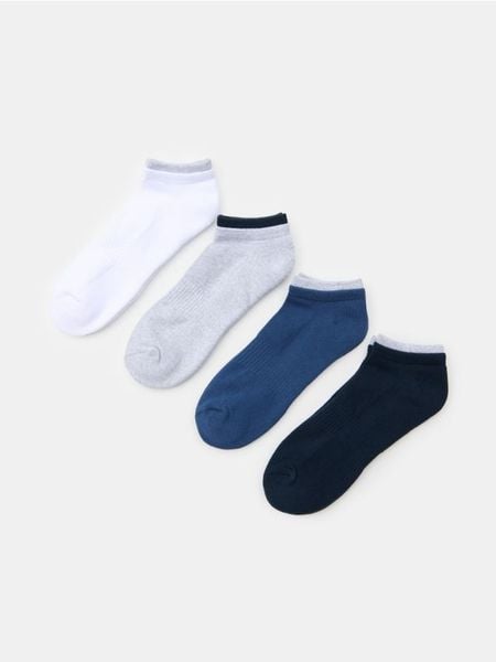 Krótkie skarpetki 4 pack - wielobarwny. Skarpety Sinsay, bez wzorów. Za 12.99 zł.