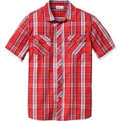 Koszula z krótkim rękawem Regular Fit bonprix koralowy w kratę. Koszule marki Under Armour. Za 37.99 zł.