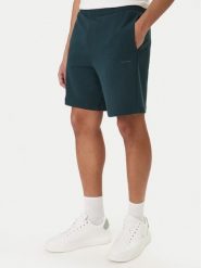 Calvin Klein Szorty sportowe Nano Logo LV04LF244G Zielony Regular Fit. Zielone krótkie spodenki sportowe CALVIN KLEIN, m, bez wzorów, z bawełny. Za 329.99 zł.