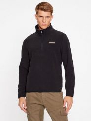 Napapijri Polar NP0A4HDV Czarny Regular Fit. Czarne bluzy z polaru Napapijri, l, bez wzorów, z polaru, bez kaptura. Za 389.99 zł.