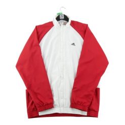 Second life - Kurtka męska ClimaLite Y2K czerwona - Stan bardzo dobry. Czerwone kurtki Adidas, m, bez wzorów, z materiału, bez kaptura. Za 164.76 zł.