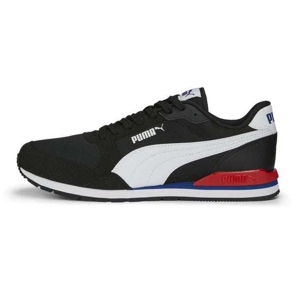 Buty męskie sportowe do chodzenia Puma ST RUNNER V3. Białe buty do biegania Puma, bez wzorów, bez zapięcia, do biegania. Za 274.50 zł.