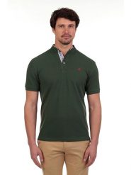 The Time of Bocha Koszulka polo w kolorze ciemnozielonym rozmiar: XL. Zielone koszulki polo The Time of Bocha, xl, bez wzorów, z bawełny, bez kołnierzyka, bez ramiączek. Za 132.67 zł.