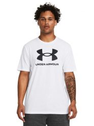Under Armour Koszulka "Sport Style" w kolorze białym rozmiar: XXL. Białe bezrękawniki Under Armour, bez wzorów, bez ramiączek. Za 88.02 zł.
