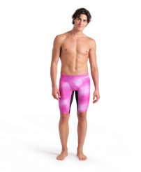 Spodenki Treningowe Arena Swim Jammer Allover Print. Czerwone krótkie spodenki sportowe Arena, l, bez wzorów, ze skóry. Za 228.85 zł.