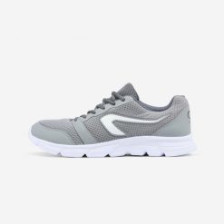 Buty do biegania męskie Kalenji Ekiden One. Szare buty do biegania Decathlon, bez wzorów, bez zapięcia, do biegania. Za 59.99 zł.