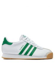 Adidas Sneakersy Samoa JH9078 Biały. Białe buty sportowe casual Adidas, bez wzorów, ze skóry, bez zapięcia. Za 269.99 zł.