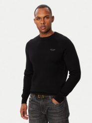Guess Sweter M6BR13 Z1361 Czarny Regular Fit. Czarne swetry rozpinane Guess, m, z aplikacjami, z syntetyku, bez kołnierzyka, bez ramiączek. Za 434.99 zł.