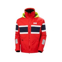 Męska kurtka żeglarska Salt, czerwona. Czerwone kurtki Helly Hansen, m, bez wzorów, z materiału, bez kaptura. Za 1,343.00 zł.