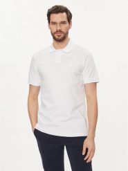 Boss Polo Passenger 50507803 Biały Slim Fit. Białe koszulki polo Boss, m, bez wzorów, z bawełny, bez kołnierzyka, bez ramiączek. Za 189.99 zł.