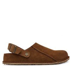 Sandały Birkenstock. Brązowe sandały Birkenstock, bez zapięcia. Za 679.99 zł.