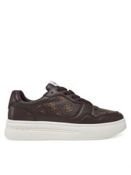 Guess Sneakersy FMJWII LEA12 Brązowy. Brązowe buty sportowe casual Guess, z aplikacjami, ze skóry, bez zapięcia. Za 319.99 zł.