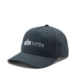 Czapka z daszkiem Alpha Industries. Czarne czapki z daszkiem Alpha Industries, bez wzorów. Za 79.99 zł.