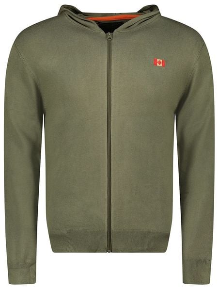 Canadian Peak Kardigan "Felinoodeak" w kolorze khaki rozmiar: XXL. Brązowe swetry rozpinane Canadian Peak, xxl, bez wzorów, bez kołnierzyka, bez ramiączek. Za 105.38 zł.