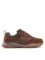 Skechers Sneakersy Treno 66204/CDB Brązowy. Brązowe buty sportowe casual Skechers, bez wzorów, z nubiku, bez zapięcia. Za 379.99 zł.