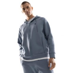 Męska rozpinana bluza treningowa z kapturem Fitness Siroko Surpass. Niebieskie bluzy SIROKO, m, bez wzorów, z materiału, z kapturem. Za 170.00 zł.