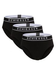 Schiesser Slipy pakowane po 3 szt. Mężczyźni Bawełna czarny, 7. Czarne slipki Schiesser, m, bez wzorów, z bawełny. Za 189.95 zł.