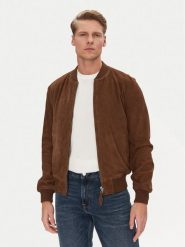 Schott NYC Kurtka skórzana LC300 Brązowy Regular Fit. Brązowe kurtki Schott NYC, m, bez wzorów, ze skóry, bez kaptura. Za 939.99 zł.