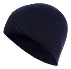 Klasyczna Jesienno-Zimowa Męska Czapka, Granatowa, Zwykła. Niebieskie czapki zimowe Pako Jeans, bez wzorów, z materiału. Za 25.00 zł.