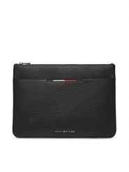 Tommy Hilfiger Saszetka Central Pouch AM0AM13523 Czarny. Czarne saszetki i nerki Tommy Hilfiger, bez wzorów, ze skóry. Za 239.99 zł.