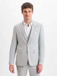 Finshley & Harding kurtka modułowa - Steven Mężczyźni Modern Fit wiskoza szary, 27. Szare kurtki Finshley & Harding, m, bez wzorów, z materiału, bez kaptura. Za 799.95 zł.