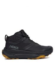 Hoka Trekkingi Transport Hike Gtx 1172912 Czarny. Czarne botki sznurowane HOKA, bez wzorów, z materiału, bez obcasa, bez zapięcia. Za 849.99 zł.
