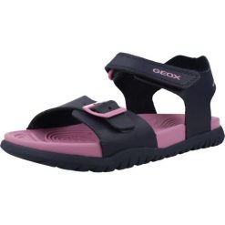 Sandały GEOX J SANDAL FUSBETTO GI Niebieski. Niebieskie sandały Geox, z syntetyku, bez zapięcia. Za 207.99 zł.