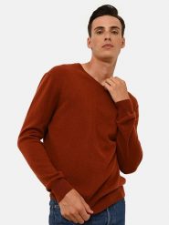 Just Cashmere Kaszmirowy sweter "Walt" w kolorze czerwonym rozmiar: XL. Czerwone swetry nierozpinane Just Cashmere, xl, bez wzorów, z kaszmiru, bez kołnierzyka, bez ramiączek. Za 426.99 zł.