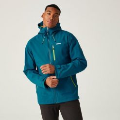 Okara męska kurtka przeciwdeszczowa. Zielone kurtki Regatta, m, bez wzorów, z materiału, bez kaptura. Za 209.99 zł.