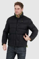 BLAUER Czarna puchowa kurtka męska FLETCHER. Czarne kurtki Blauer USA, l, bez wzorów, z puchu, bez kaptura. W wyprzedaży za 1,089.99 zł.