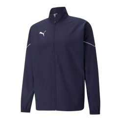 Męska Kurtka Boczna TeamRISE. Niebieskie kurtki Puma, m, bez wzorów, bez kaptura. Za 237.99 zł.