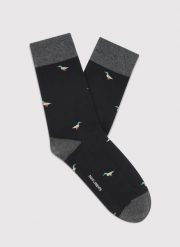 PAKO LORENTE - Czarne skarpety w kaczki. Czarne skarpety Pako Lorente, bez wzorów. Za 39.99 zł.