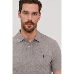 Polo Ralph Lauren - Polo. Szare koszulki polo Polo Ralph Lauren, m, bez wzorów, z dzianiny, bez kołnierzyka, bez ramiączek. W wyprzedaży za 299.90 zł.