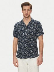 Blend Koszula 20718227 Granatowy Regular Fit. Niebieskie koszule Blend, l, bez wzorów, z wiskozy, bez kołnierzyka, bez ramiączek. Za 99.99 zł.