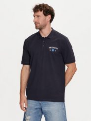 Jack&Jones Polo Jprblaalfie 12259678 Granatowy Regular Fit. Niebieskie koszulki polo Jack&Jones, l, bez wzorów, z bawełny, bez kołnierzyka, bez ramiączek. Za 49.99 zł.