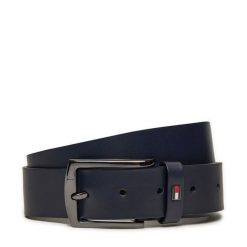 Pasek Męski Tommy Hilfiger. Niebieskie paski Tommy Hilfiger, bez wzorów. Za 79.99 zł.