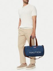 Nautica Torba sportowa WBEOHP-NTC-P-001-10 Granatowy. Niebieskie torby sportowe Nautica, bez wzorów, z materiału. Za 89.99 zł.