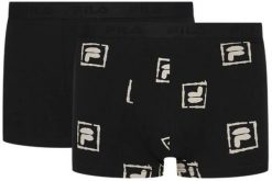 Fila Bokserki 2-pack Czarny 2XL. Czarne bokserki Fila, xl, bez wzorów, z bawełny. Za 88.66 zł.