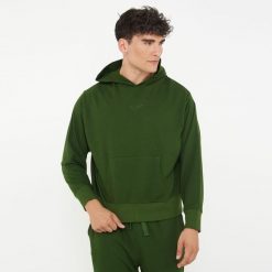 Unisex bluza z kapturem F BOXY ciemnozielona. Zielone bluzy z kapturem Legea, l, bez wzorów, z bawełny, z kapturem. Za 96.00 zł.
