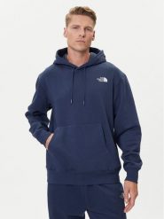 The North Face Bluza Essential NF0A89ES Granatowy Regular Fit. Niebieskie bluzy The North Face, m, bez wzorów, z bawełny, bez kaptura. Za 219.99 zł.