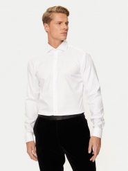 Boss Koszula H-Hank 50527622 Biały Slim Fit. Białe koszule Boss, m, bez wzorów, z bawełny, bez kołnierzyka, bez ramiączek. Za 259.99 zł.